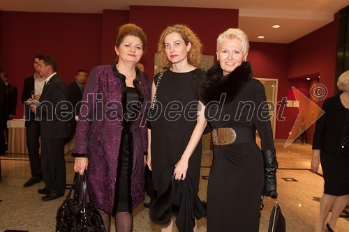 Milena Eber, Krznarstvo Eber, Hermina Kovačič, urednica Dines club magazine in Darinka Kazič