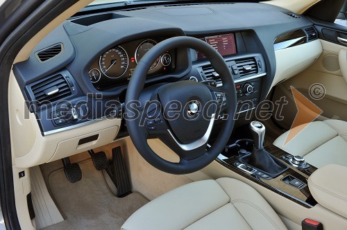 BMW X3, notranjost