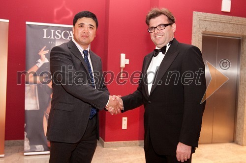 Frank Fu in Dari Južna, lastnik podjetja Lisca d.d.
