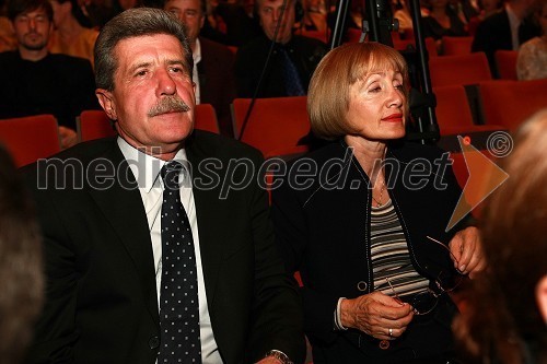 Drago Cotar, predsednik uprave Zavarovalnice Maribor in soproga Sonja