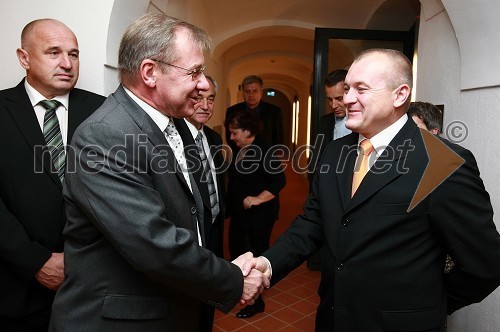 Aleš Valič, dekan AGRFT in Franc Kangler, župan Mestne občine Maribor