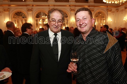 Ivo Ban, ravnatelj SNG Drama Ljubljana  in Danilo Steyer, vinogradništvo Steyer