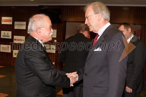 Boštjan Žekš, minister za Slovence v zamejstvu in dr. Erwin Kubesch, veleposlanik Republike Avstrije v Sloveniji