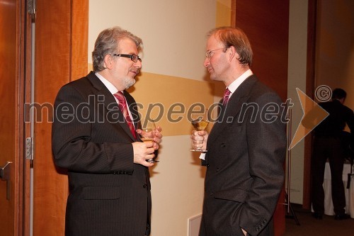 dr. Svjetlan Berković, veleposlanik Republike Hrvaške v Sloveniji in Andrew Page, veleposlanik Velike Britanije v Sloveniji