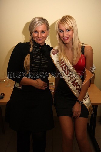 Nika Marolt, organizatorka zabavnega programa v igralniško-zabaviščnem centru Mond, Tjaša Sidar, Miss Mond 2010