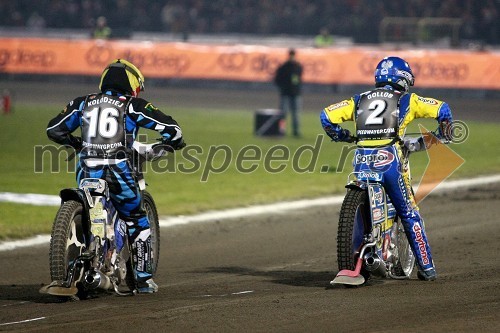 Janusz Kolodziej (Poljska) in Tomasz Gollob (Poljska)