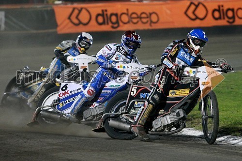 Jaroslaw Hampel (Poljska), Nicki Pedersen (Danska) in Andreas Jonsson (Švedska)