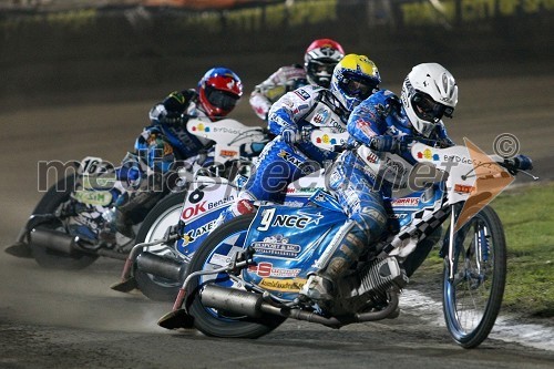 Mattia Carpanese (Italija), Nicki Pedersen (Danska) in Friderik Lindgren (Švedska)