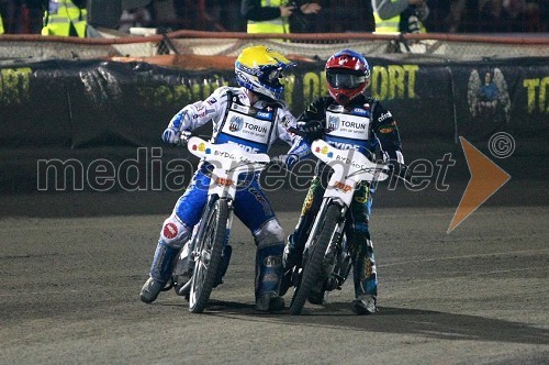 Nicki Pedersen (Danska) in Mattia Carpanese (Italija)