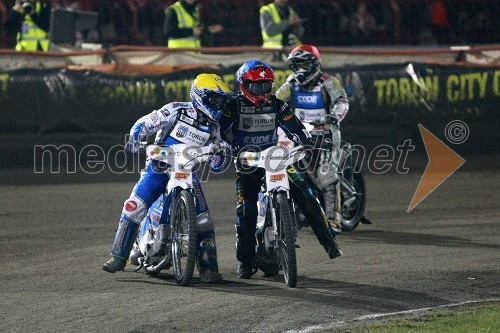 Nicki Pedersen (Danska), Mattia Carpanese (Italija) in ...