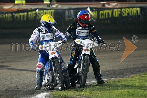 Nicki Pedersen (Danska) in Mattia Carpanese (Italija)