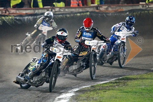 Mattia Carpanese (Italija), ..., Andreas Jonsson (Švedska) in Nicki Pedersen (Danska)