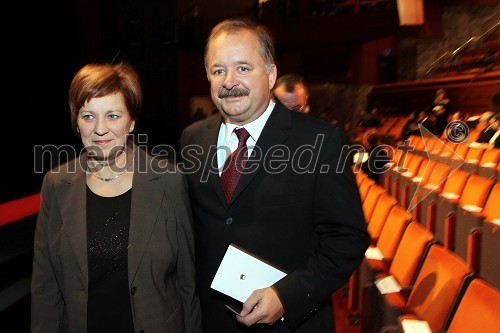 Bogdan Čepič, poslanec s soprogo