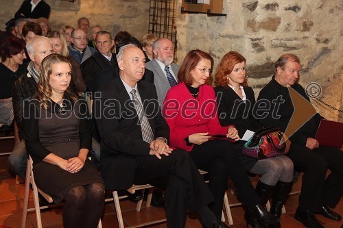 Dr. Valentina Bevc Varl, Pokrajinski muzej Maribor, Janez Ujčič, generalni direktor RTS in podžupan Mestne občine Maribor, Mirjana Koren, direktorica Pokrajinskega muzeja Maribor, Milica Simonič Steiner, direktorica Mestne uprave Maribor in Rado Pavalec, igralec 	 
	