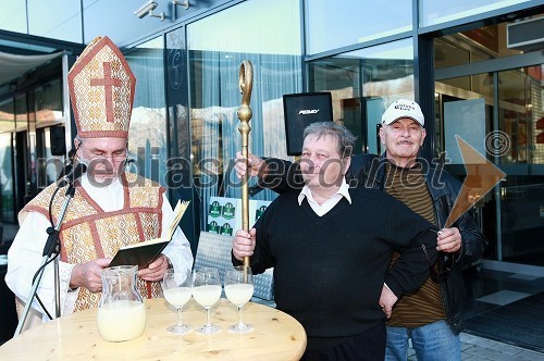 Jani Žilavec, Franc Kupljen, vinar in Branko Leskovar