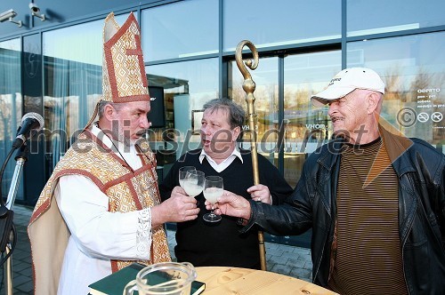 Jani Žilavec, Franc Kupljen, vinar in Branko Leskovar