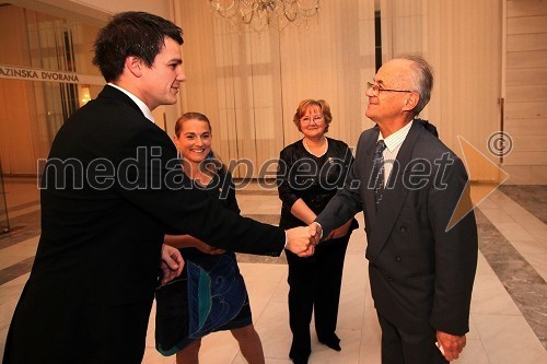 Mitja Šeško, predsednik Rotaract club Maribor in Gero Angleitner, fotograf