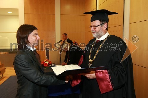 Dr. Miloš Bogataj, Fakulteta za kemijo in kemijsko tehnologijo Univerze v Mariboru in prof. dr. Ivan Rozman, rektor Univerze v Mariboru