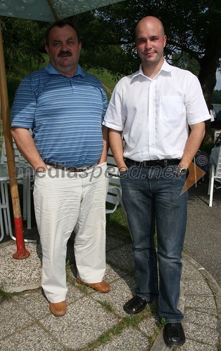 Tomo Levovnik, predsednik Veslaške zveze Slovenije in Matevž Frangež, mestni svetnik