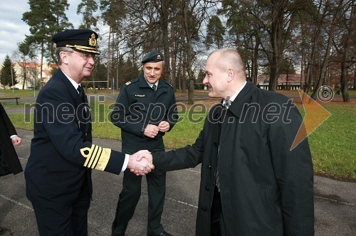 General Håkan Syren, predsedujoči Vojaškemu odboru Evropske unije (EUMC) in Franc Kangler, župan Mestne občine Maribor