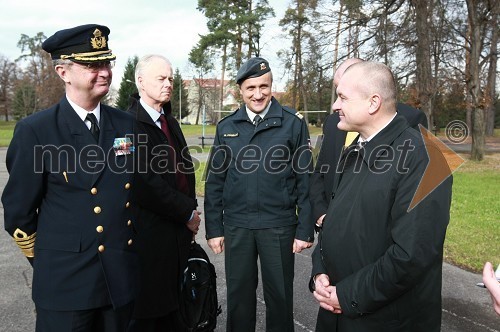 General Håkan Syren, predsedujoči Vojaškemu odboru Evropske unije (EUMC) in Franc Kangler, župan Mestne občine Maribor