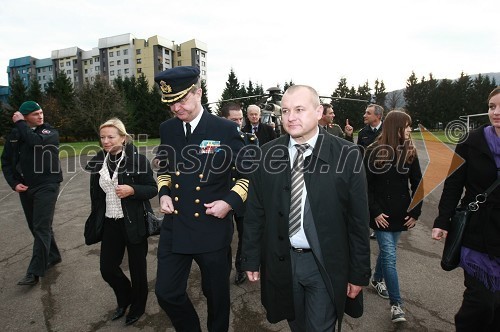 General Håkan Syren, predsedujoči Vojaškemu odboru Evropske unije (EUMC) in Franc Kangler, župan Mestne občine Maribor