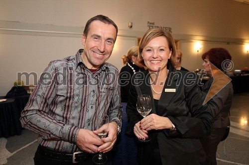 Martin Gorjanc, podjetnik in Andreja Golob, skrbnica gostov hotel Habakuk, Terme Maribor d.d.