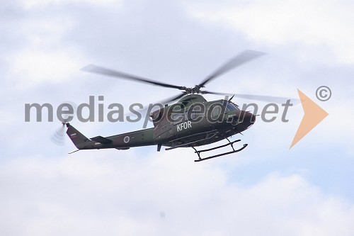 Helikopter Slovenske vojske nad Mariborom