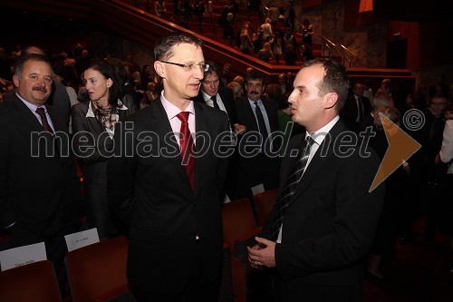 Igor Lukšič, minister za šolstvo in šport ter Herman Pušnik, ravnatelj Prve gimnazije Maribor