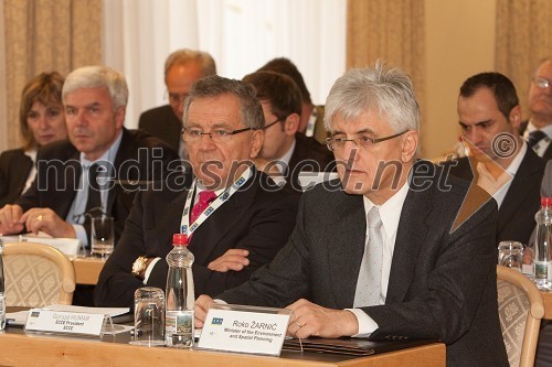 Gorazd Humar, predsednik ECCE in dr. Roko Žarnič, minister za okolje in prostor