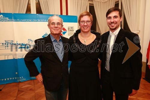 Peter Prosenc, dr. Aleksandra Berberih Slana, direktorica Muzeja narodne osvoboditve Maribor ter Gregor Jenuš
