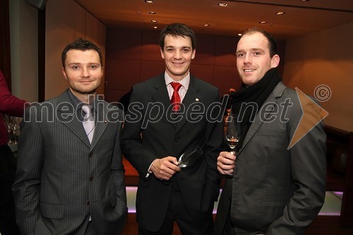 Viktor Tenyi, Mitja Šeško, predsednik Rotaract club Maribor in Matej Ipavec