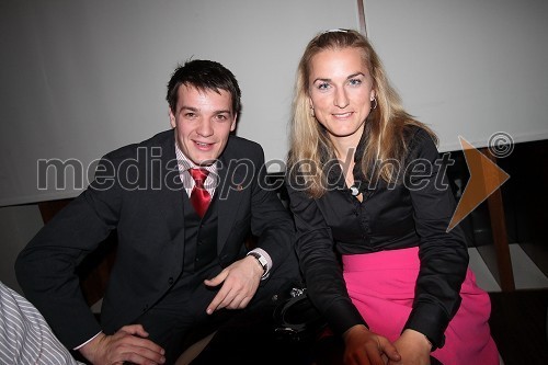 Mitja Šeško, predsednik Rotaract club Maribor in Vesna Gorjup Zupančič, odvetnica