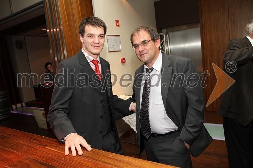 Mitja Šeško, predsednik Rotaract club Maribor in Bojan Zupanc