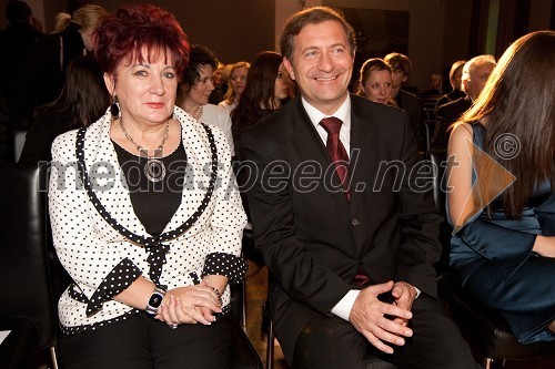 Karl Viktor Erjavec, politični obraz 2010 in Vlasta Nussdorfer, predsednica društva Beli obroč