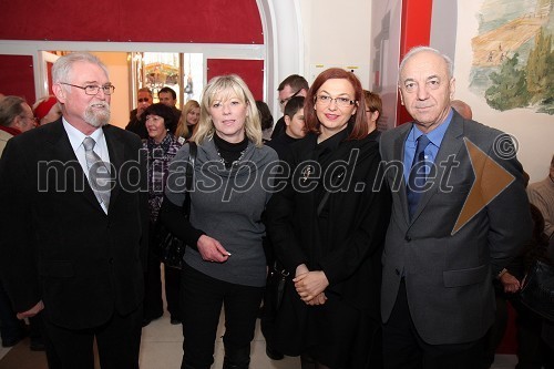 Dr. Branko Spevec, ravnatelj Gradskega muzeja  Varaždin, Tatjana Mileta, direktorica GIZ-a, Mirjana Koren, direktorica Pokrajinskega muzeja Maribor in Janez Ujčič, podžupan Mestne občine Maribor