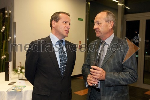 Dr. Igor Šoltes, predsednik Računskega sodišča RS in Branko Pavlin, predsednik uprave časopisne družbe Dnevnik	