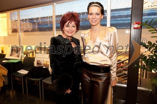 Zdenka Kahne, lastnica in direktorica kozmetike Kahne in Simona Lampe, modna oblikovalka
