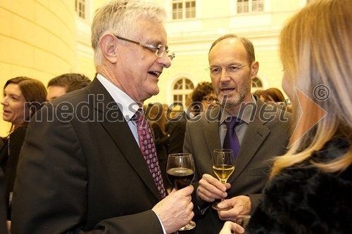 	Pavel Gantar, predsednik Državnega zbora Republike Slovenije in Miha Lampreht, direktor Radia Slovenija
