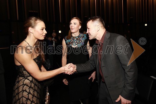 Tina Maze, smučarka, Petra Majdič, smučarska tekačica in Dejan Zavec, boksar