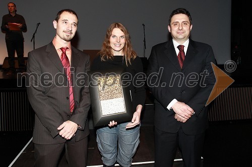 Mirko Štular, odgovorni urednik radia Val 202, Petra Matos, ekologinja in Ime leta 2010 ter Erik Brecelj, kirurg