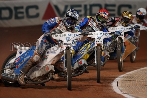 Nicki Pedersen (Danska), Andreas Jonsson (Švedska), Bjarne Pedersen Danska) in Jaroslaw Hampel (Poljska)
