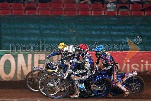 Tomazs Gollob (Poljska), Bjarne Pedersen (Danska), Matej Žagar (Slovenija) in Scott Nicholls (VBR) 
