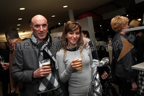 Božo Fekonja, podjetnik in hčerka Lina Fekonja, miss Maribora 2008