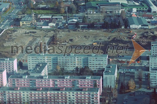 Gradbišče za Mercator Center Tabor