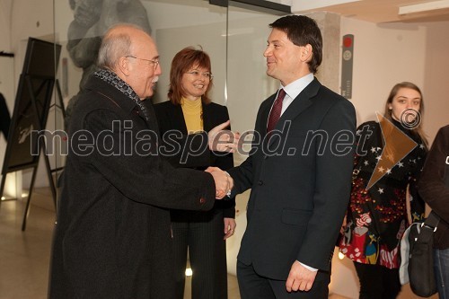 Alessandro Pietromarchi, veleposlanik Italije v Sloveniji in Jurij Giacomelli, predsednik uprave Dela