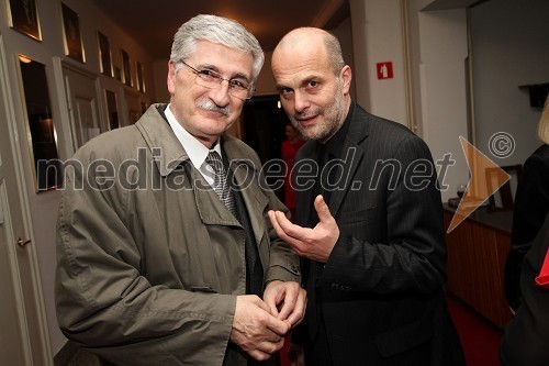 Petar Radović in Janez Lombergar, v.d. direktorja Televizije Slovenija