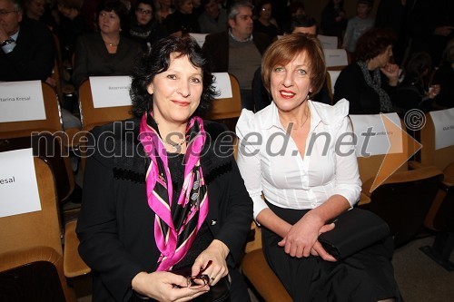 Mag. Lilijana Kornhauser Cerar, pediatrinja in Slovenka leta 2007  in Viktorija Potočnik, nekdanja ljubljanska županja ter SLovenka leta 1989