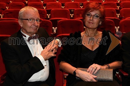 Peter Kamien in Darinka Pavlič Kamien, vodja službe za odnose z javnostmi pri Telekomu Slovenija