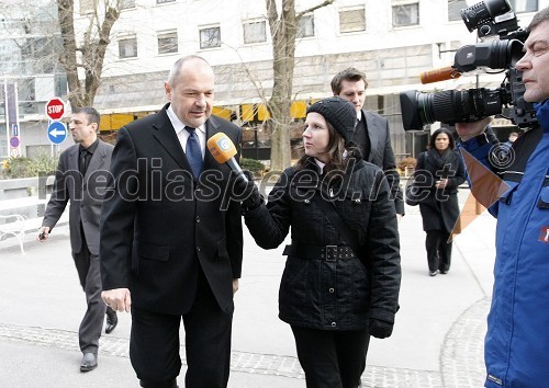 Franc Križanič, minister za finance in novinarji